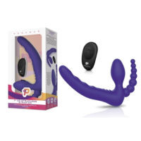 Pegasus 7” Remote Control Strapless D.P. Silicone Strap on